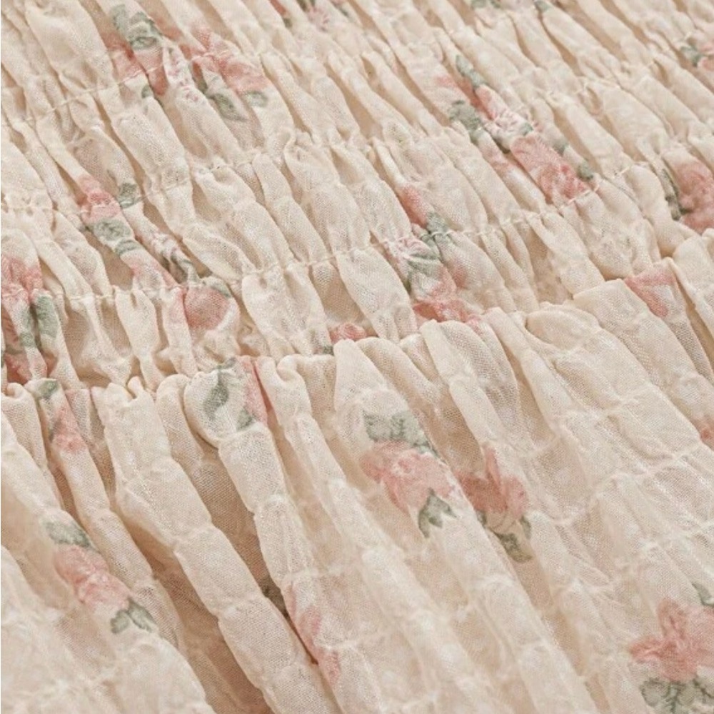 SHEIN Cream Floral Maxi Dress - Picture 3 of 5